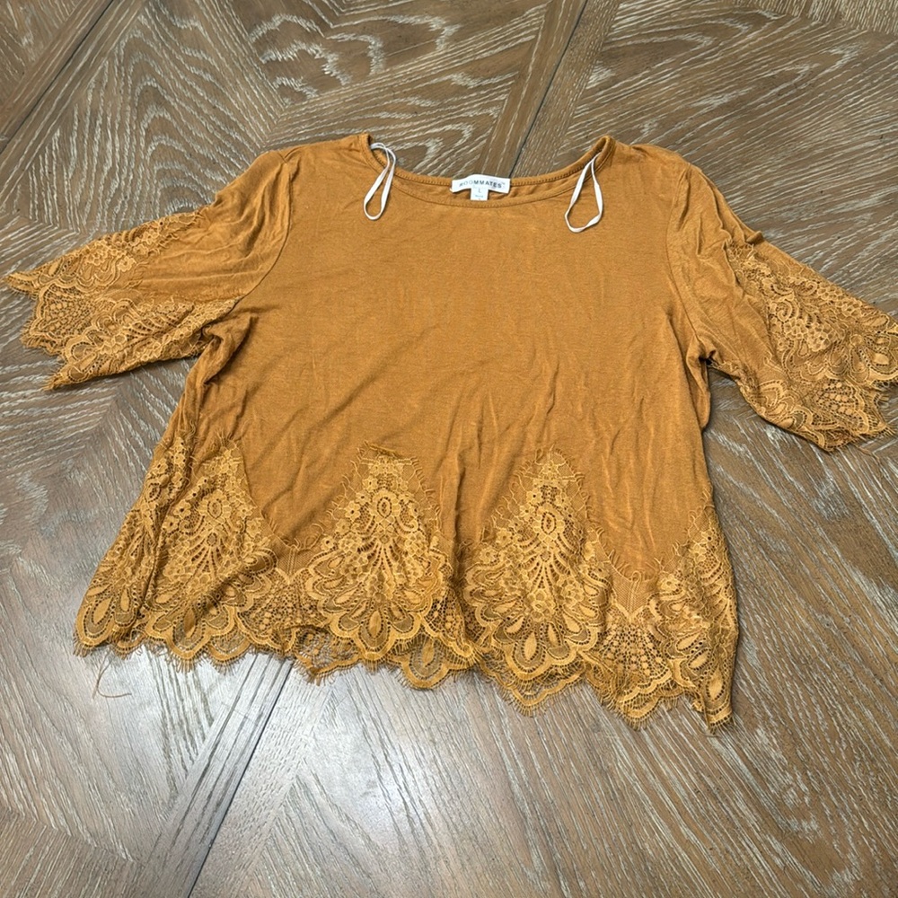 Roommates Cropped Blouse, L